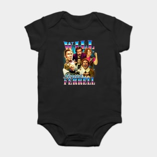 Will Ferrell - Legend - 90's bootleg style design Baby Bodysuit